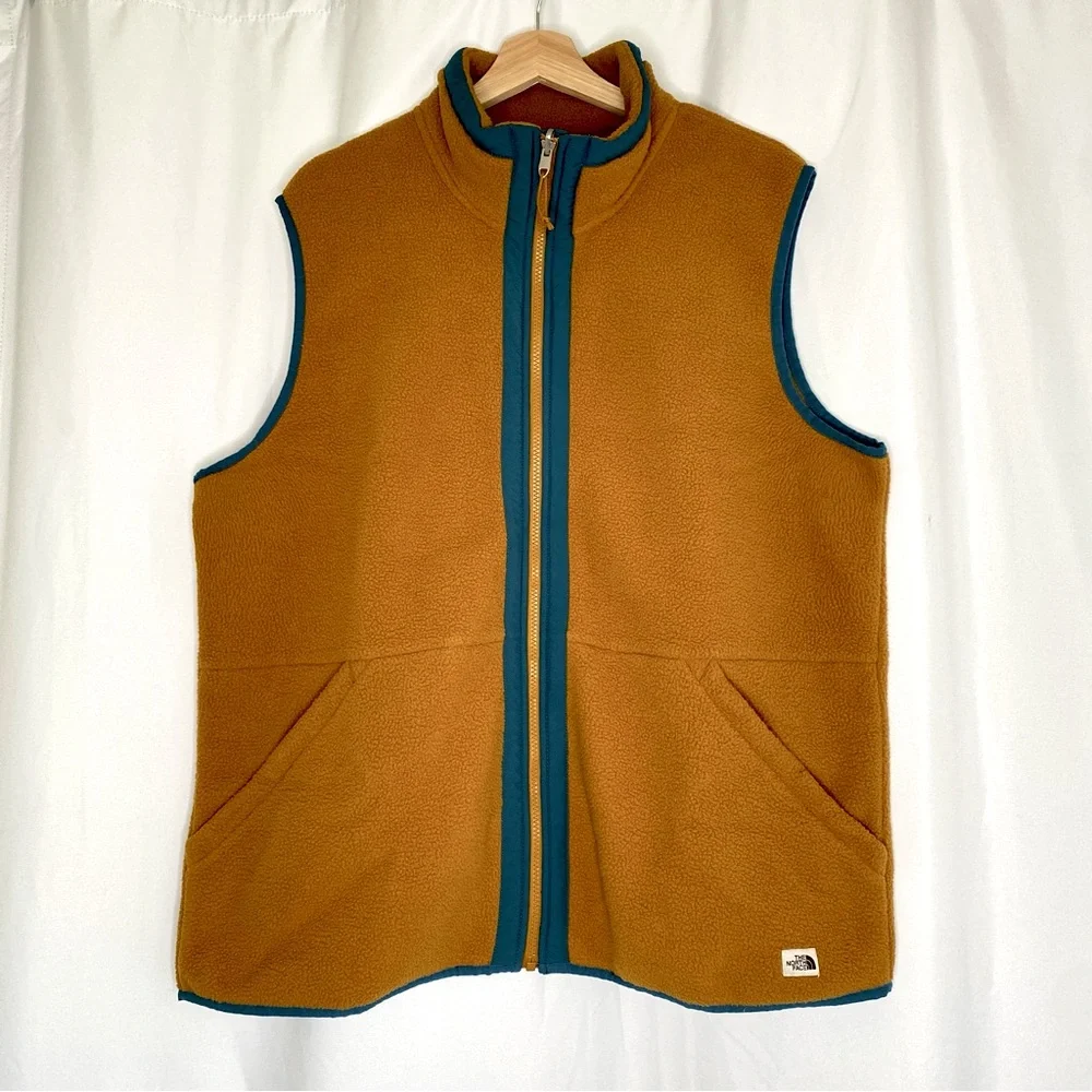 The North Face Vest Mens Sz XL Carbondale Fleece Rugged Outdoor Gorpcore Zip Up